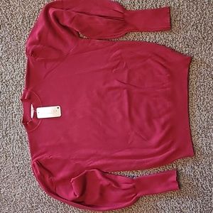Burgundy women's sweater